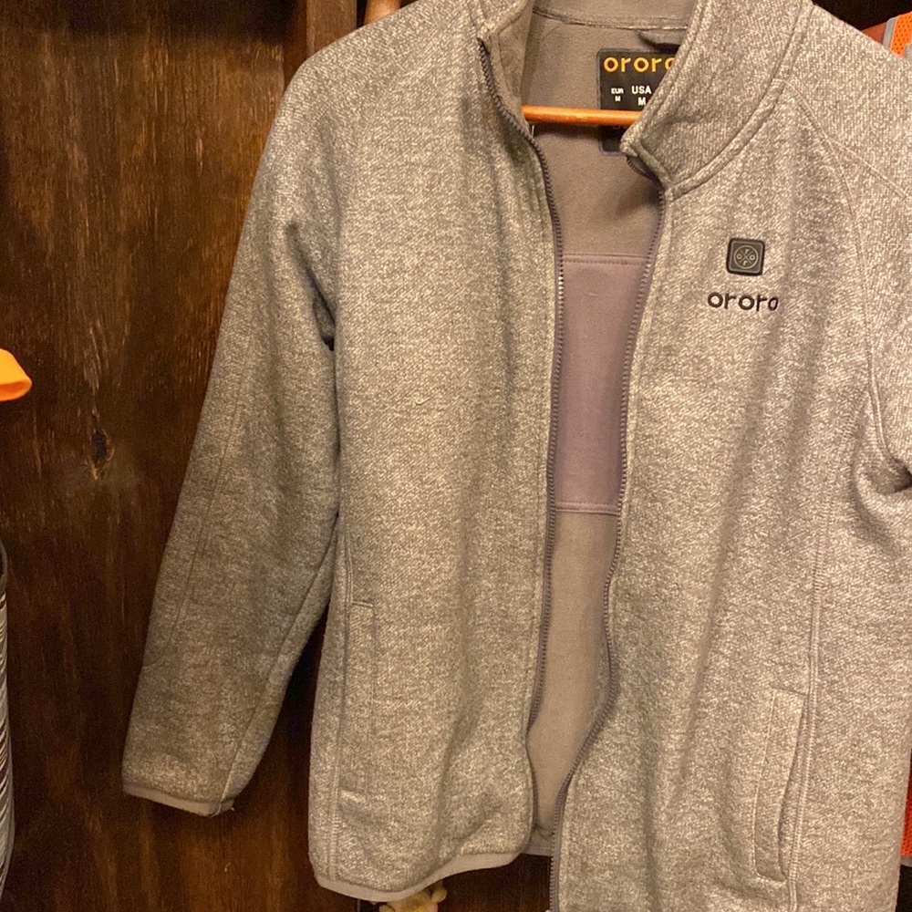 WOMEN'S HEATED FULL-ZIP FLEECE JACKET WITH RECHARGABLE BATTERY